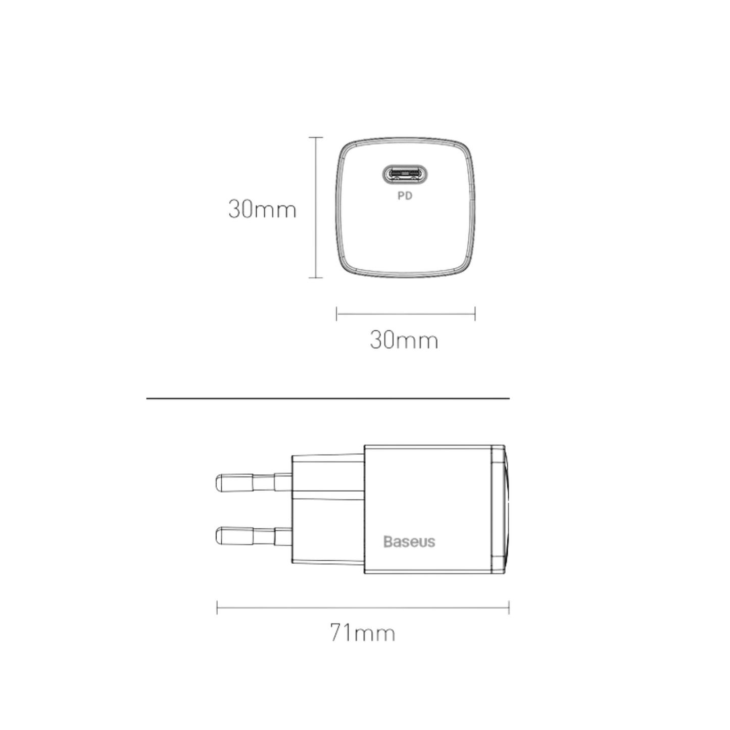 Cargador USB C (20W) - Baseus