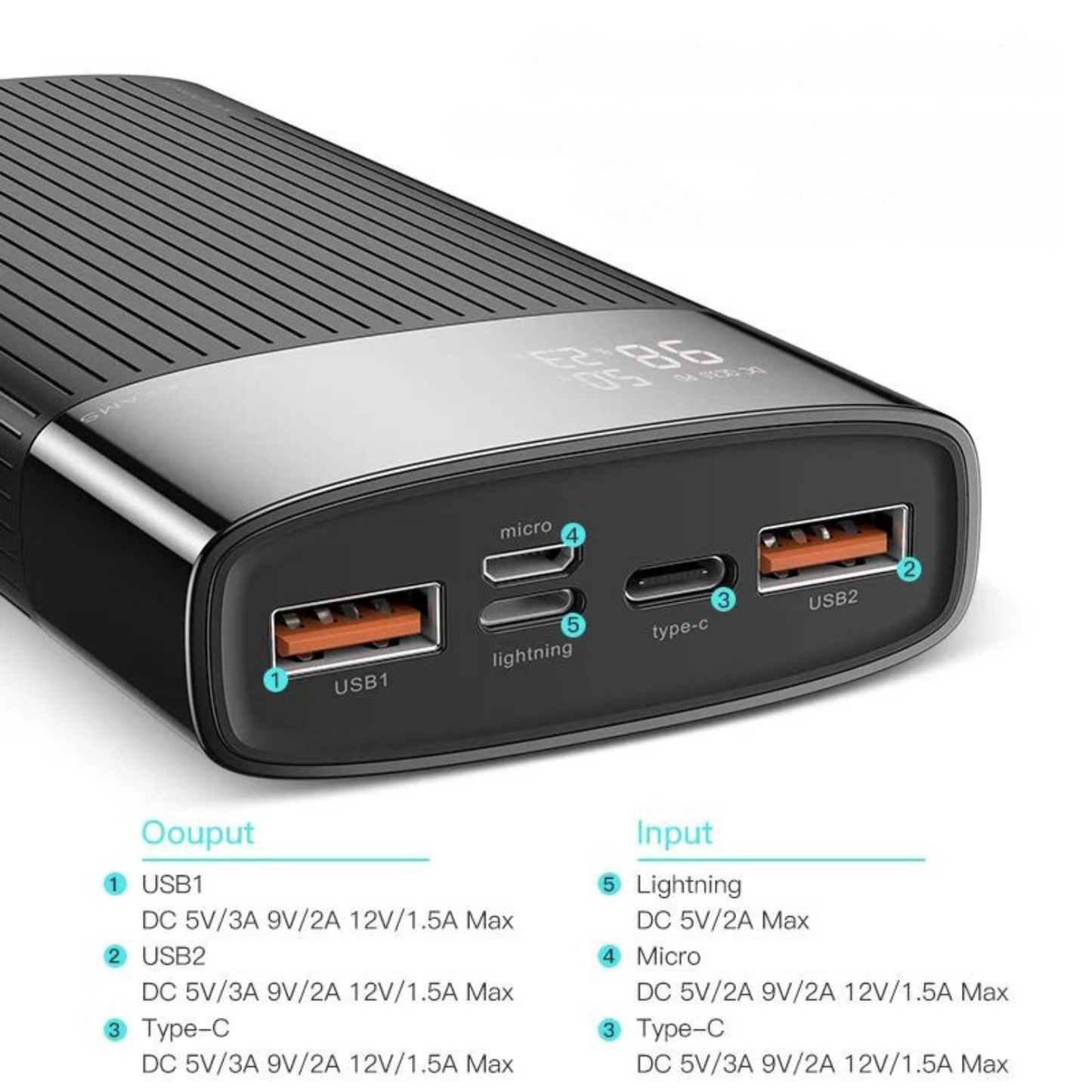 Batería externa 20000mAh