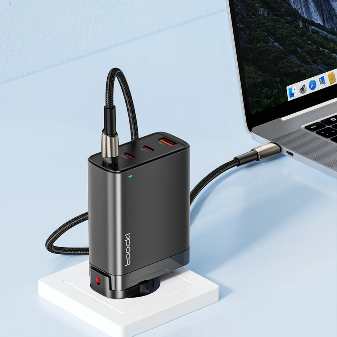 Cargador Toocki multi USB , carga rápida (100W)