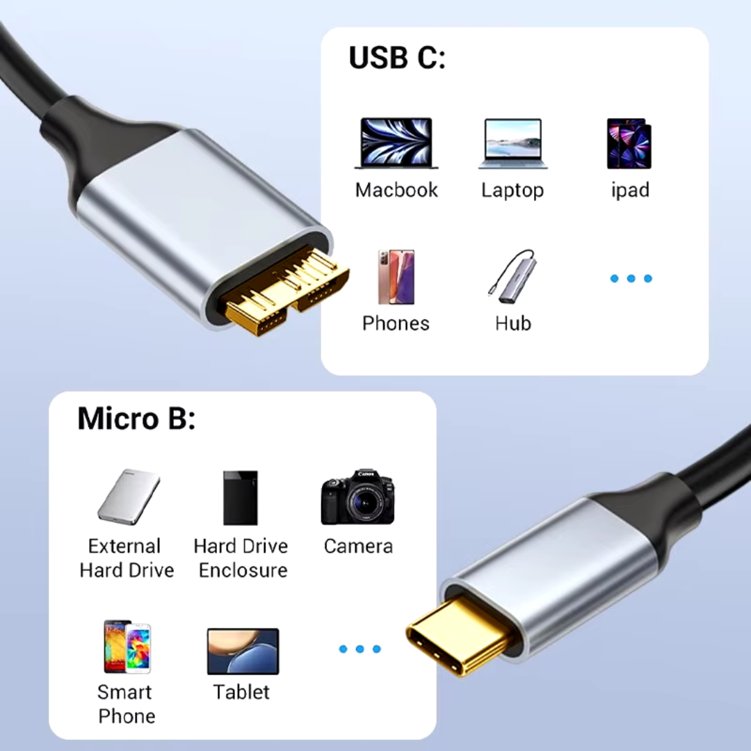 Cable Disco Duro a USB-C