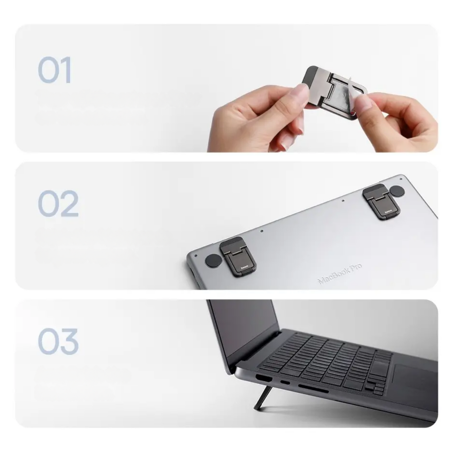 Soporte plegable para computador