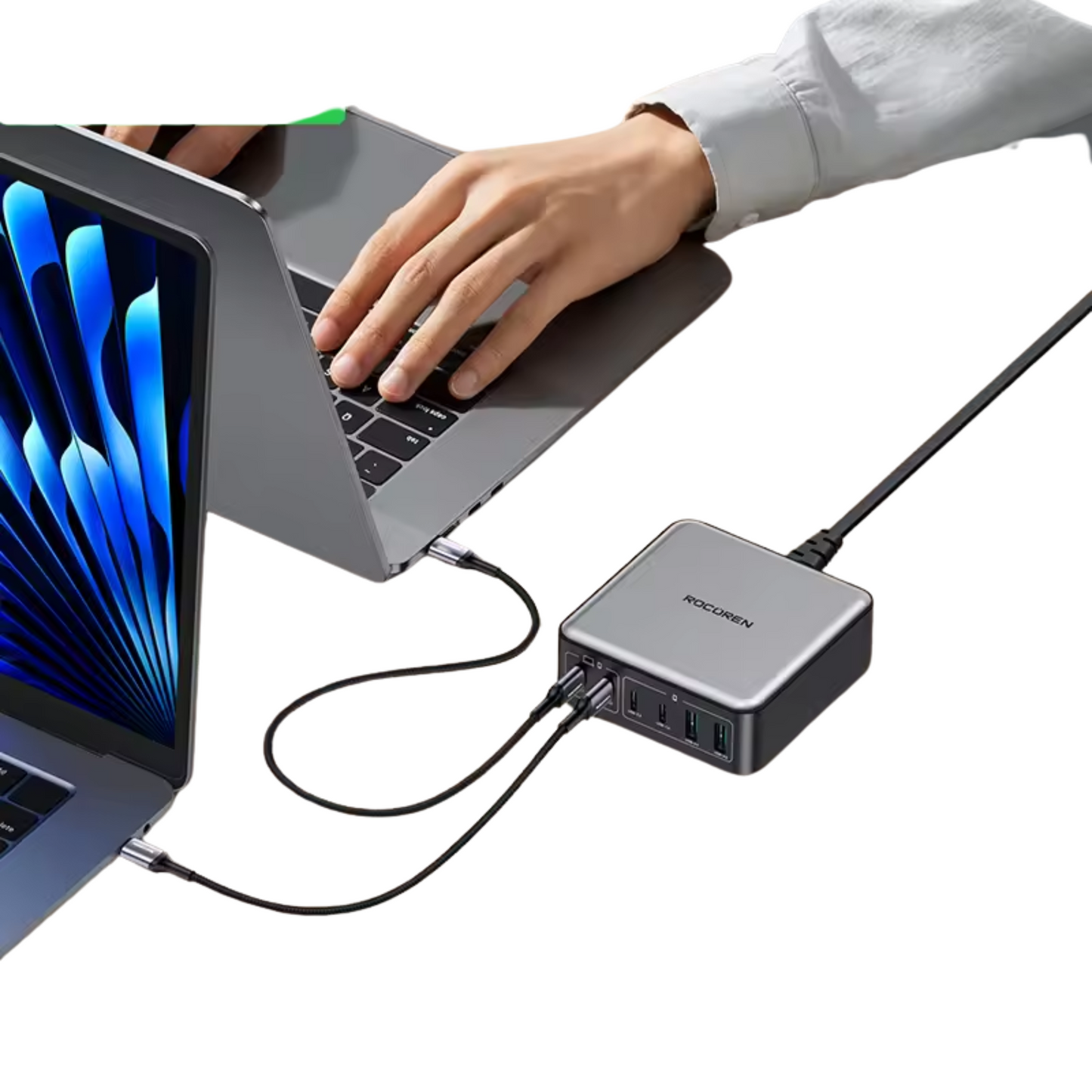 Cargador escritorio multi USB - Carga rápida (200W)