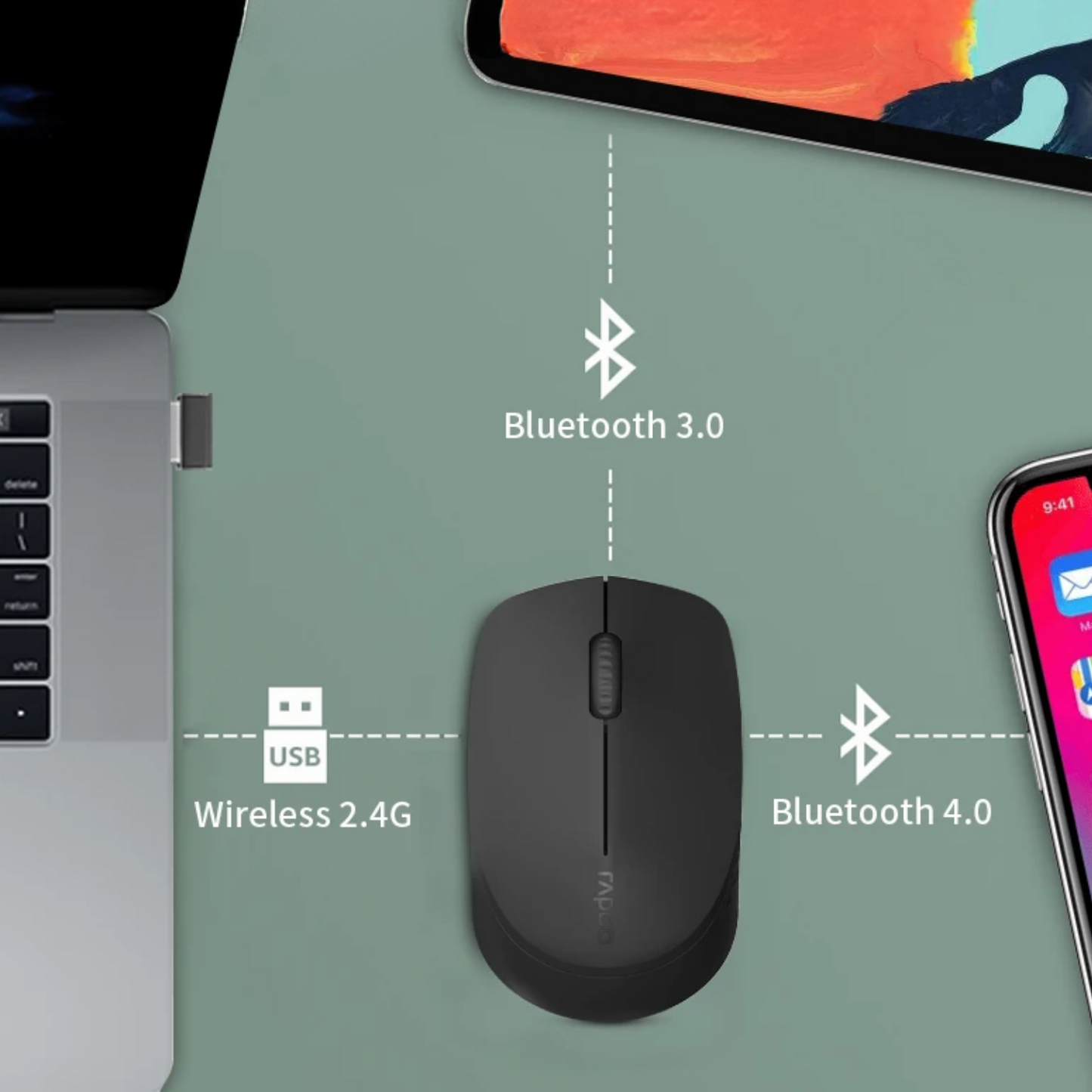 Mouse inalámbrico Rapoo