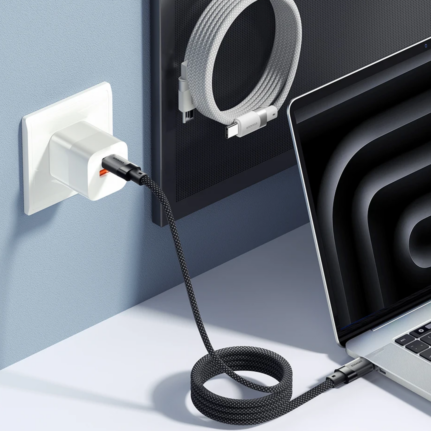 Cable magnético USB C a USB C (100W)(1 Metro) - Essager