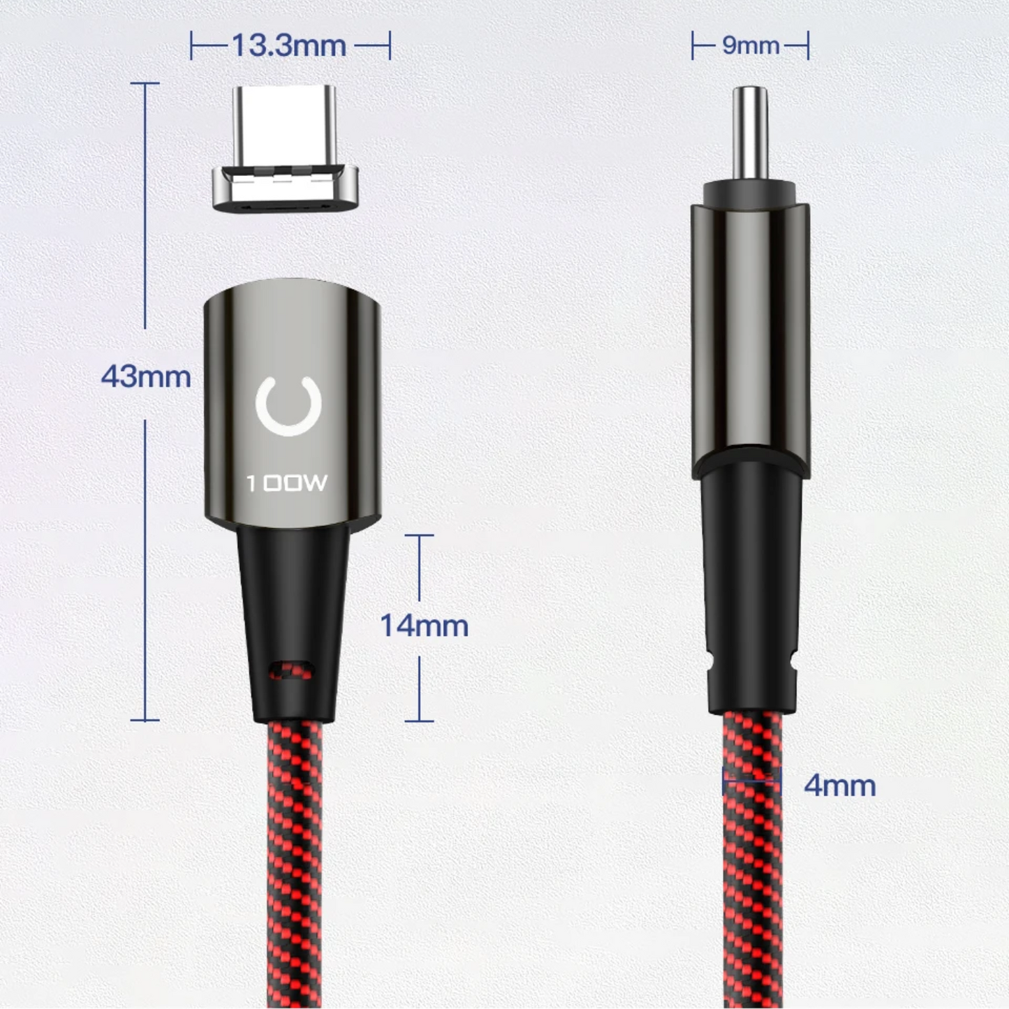 Cable Magnético USB C a USB C Kuulaa (2 Metros)
