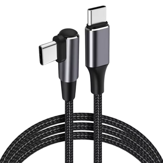 Cable USB C a USB C 90º (2 metros)
